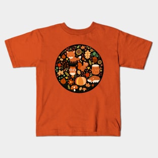 Autumn Forest Party Kids T-Shirt